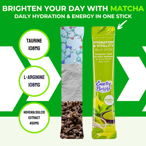 Matcha-Flavored Hydration & Vitality Jelly Stick