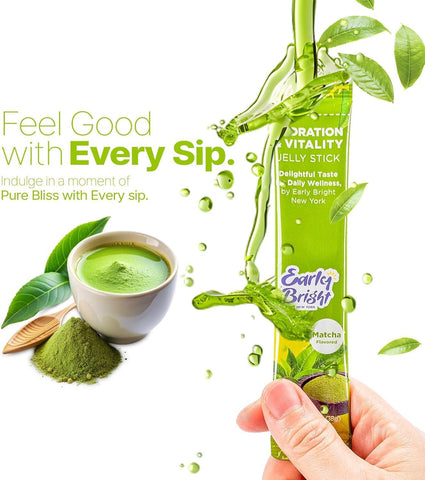 Matcha-Flavored Hydration & Vitality Jelly Stick